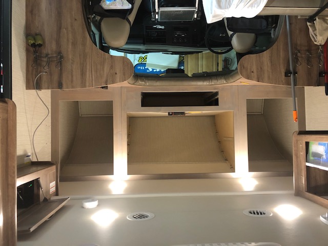 New cabinets for TV over the cab