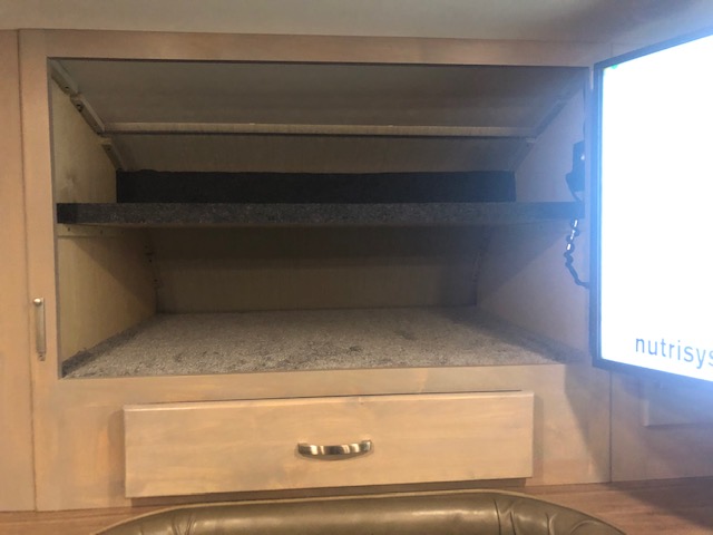 Custom shelves and drawer